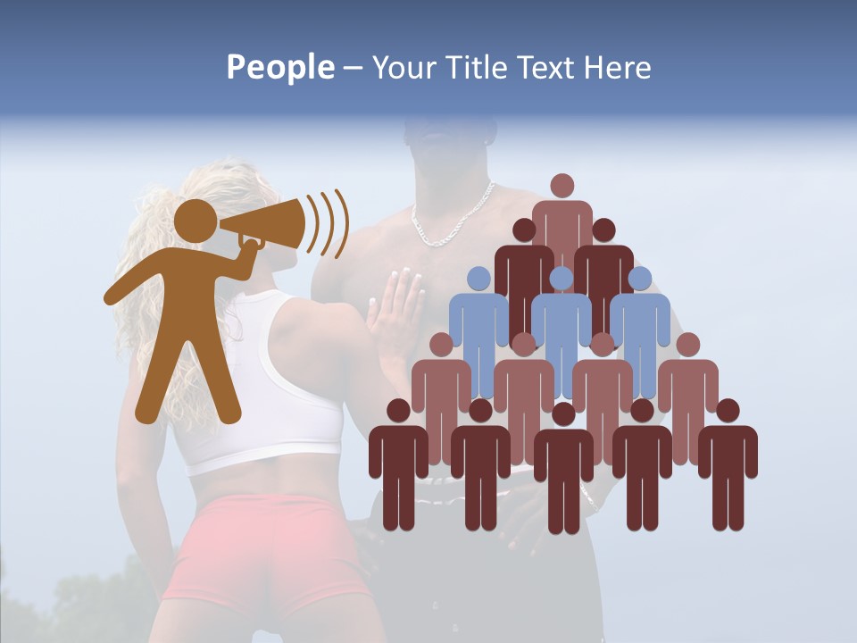 Model Bodybuilder Touch PowerPoint Template