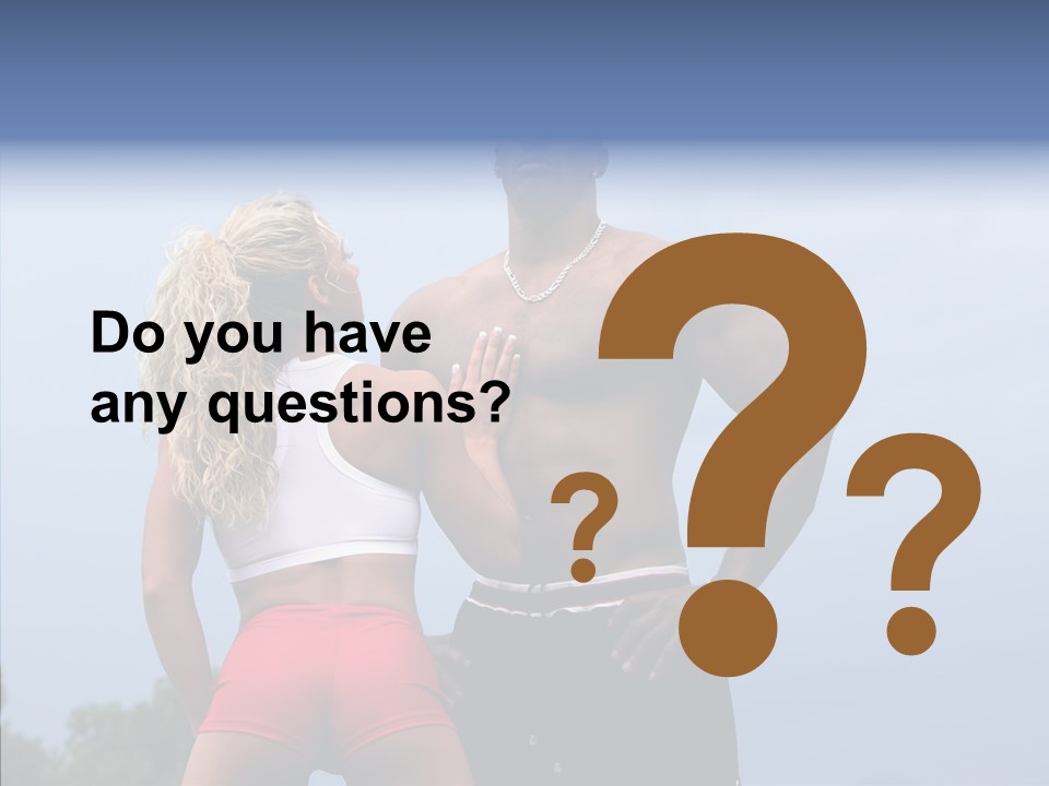 Model Bodybuilder Touch PowerPoint Template