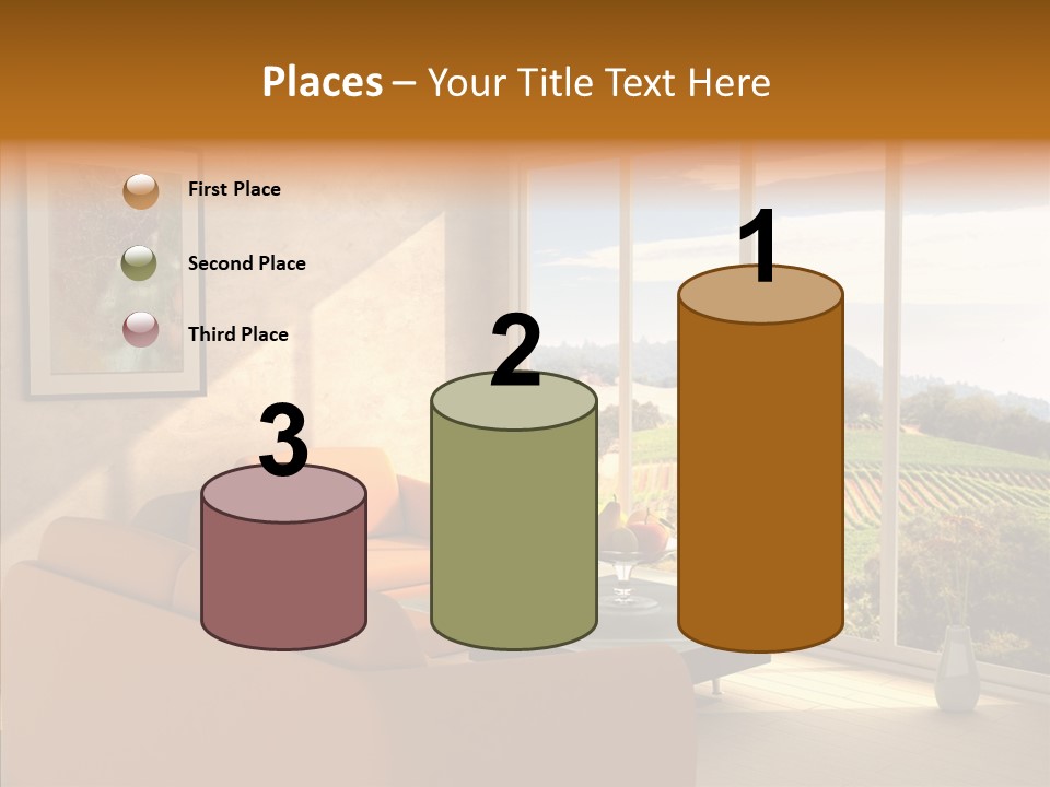 Grapes Country Architecture PowerPoint Template