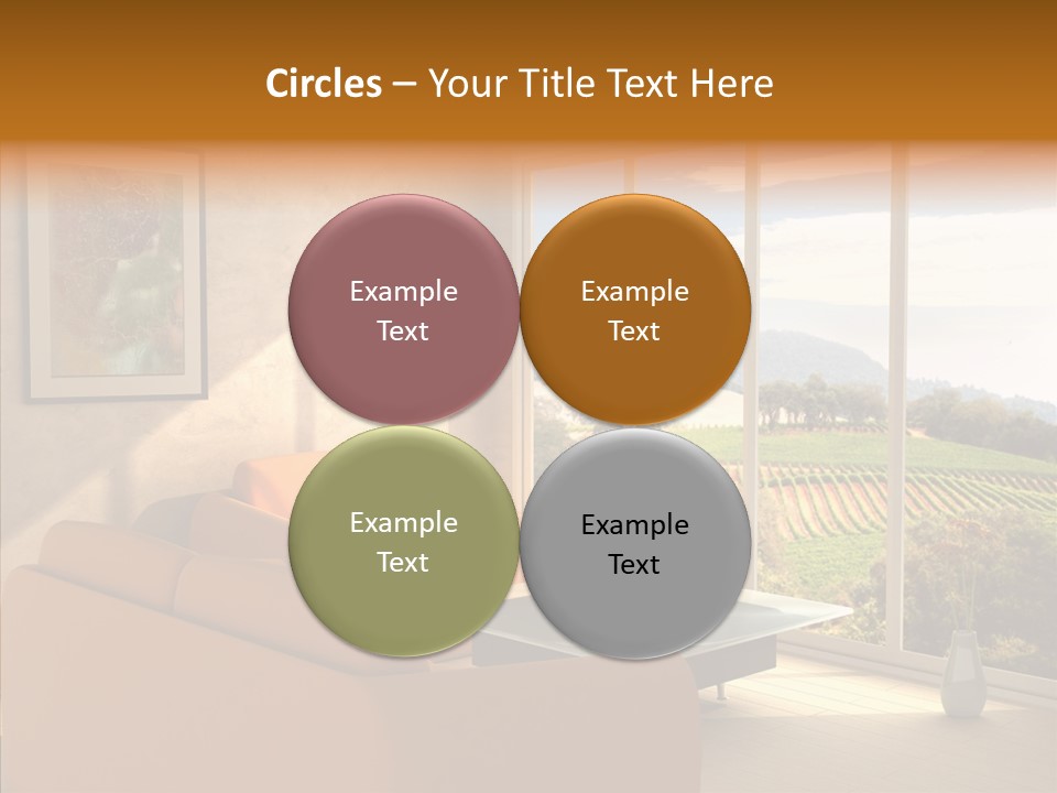 Grapes Country Architecture PowerPoint Template