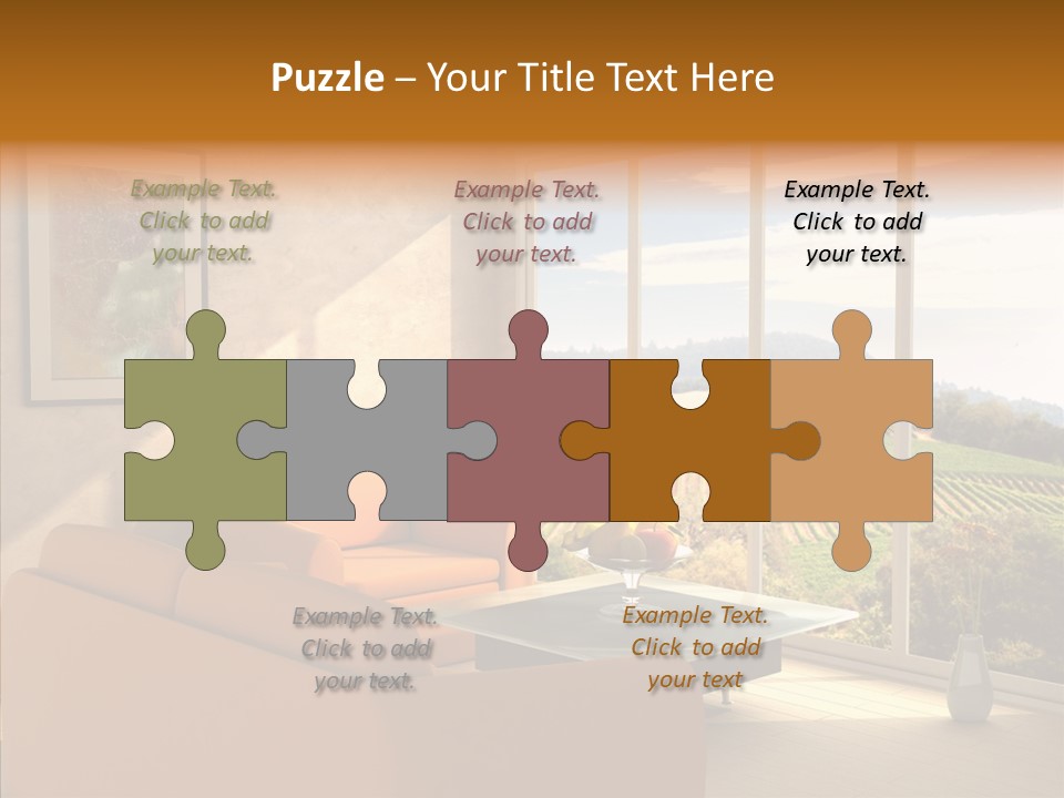 Grapes Country Architecture PowerPoint Template