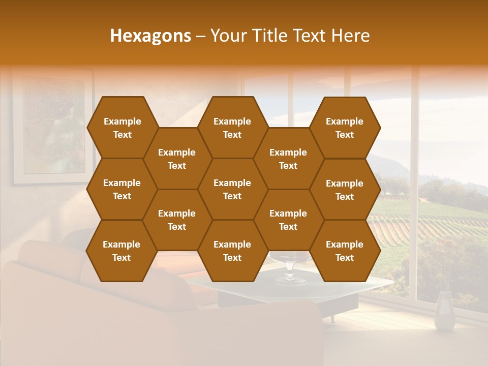 Grapes Country Architecture PowerPoint Template