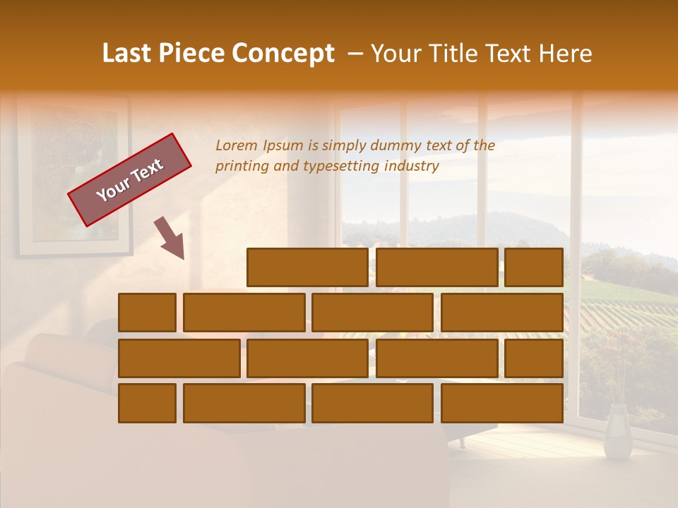 Grapes Country Architecture PowerPoint Template