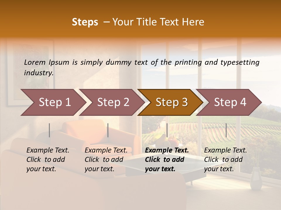 Grapes Country Architecture PowerPoint Template