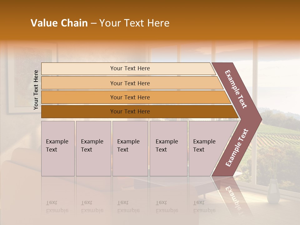 Grapes Country Architecture PowerPoint Template
