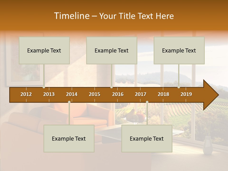 Grapes Country Architecture PowerPoint Template
