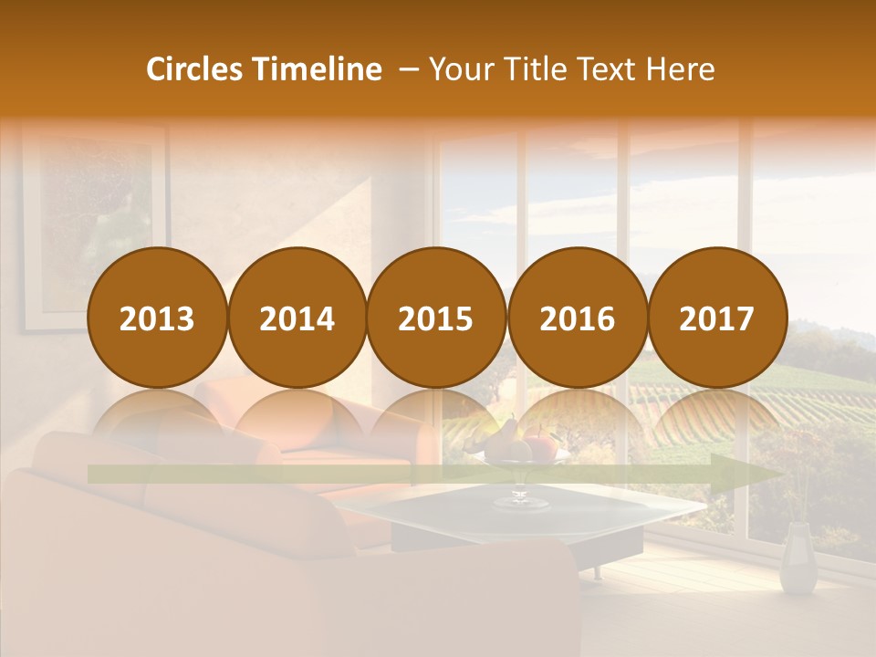 Grapes Country Architecture PowerPoint Template