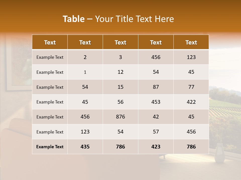 Grapes Country Architecture PowerPoint Template