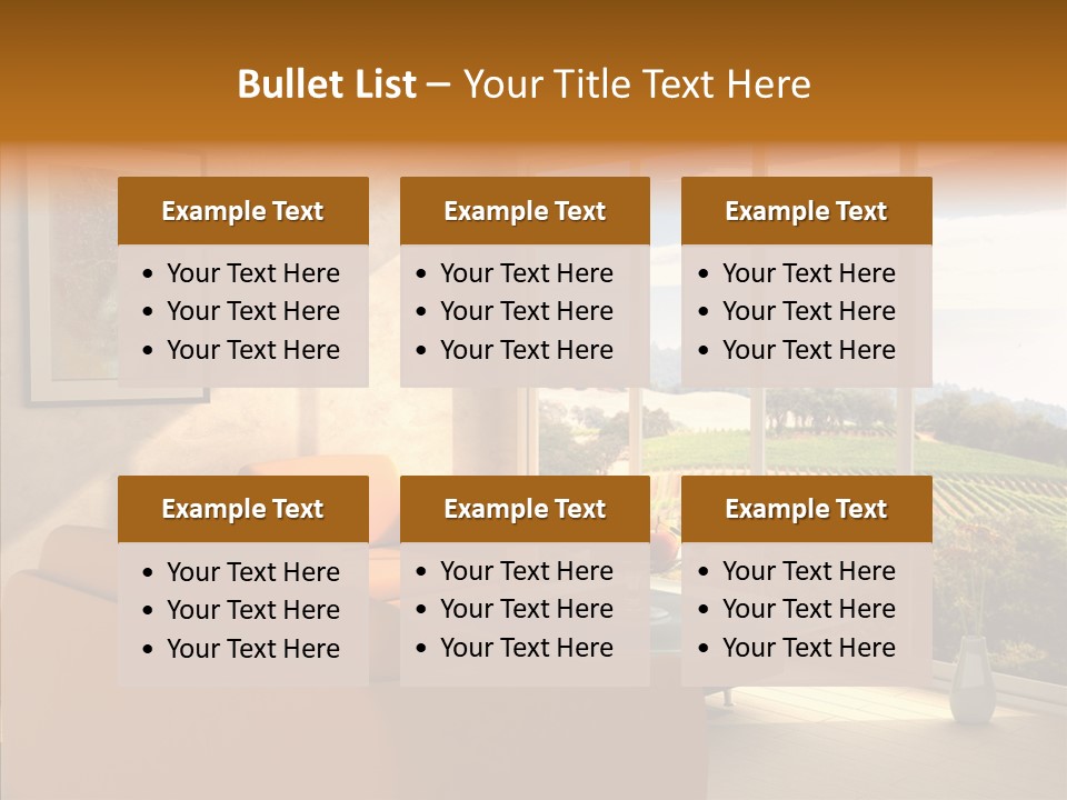 Grapes Country Architecture PowerPoint Template