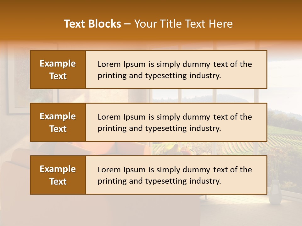 Grapes Country Architecture PowerPoint Template