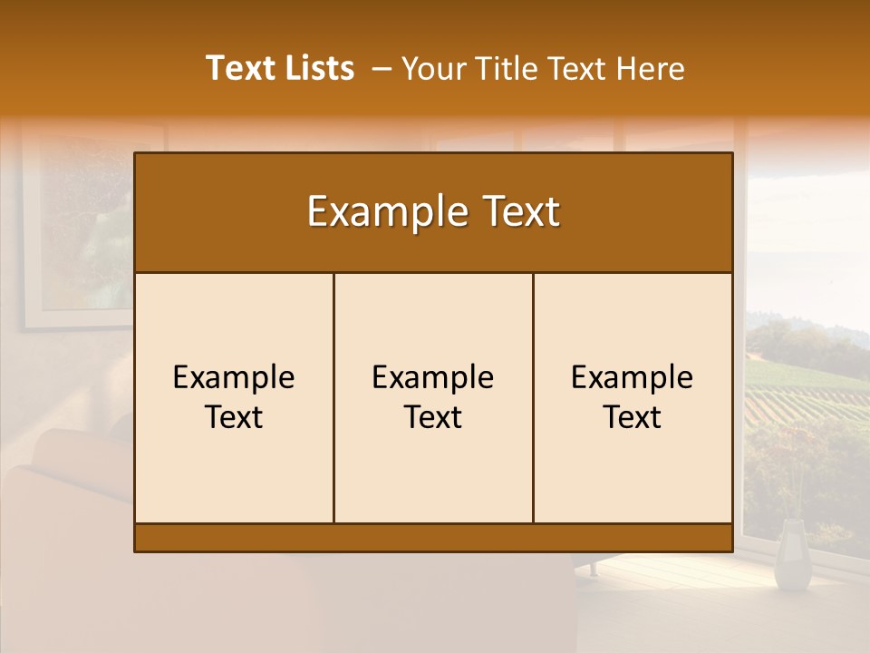 Grapes Country Architecture PowerPoint Template