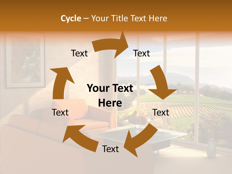 Grapes Country Architecture PowerPoint Template