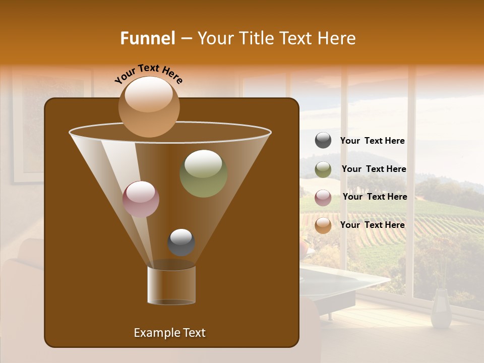 Grapes Country Architecture PowerPoint Template