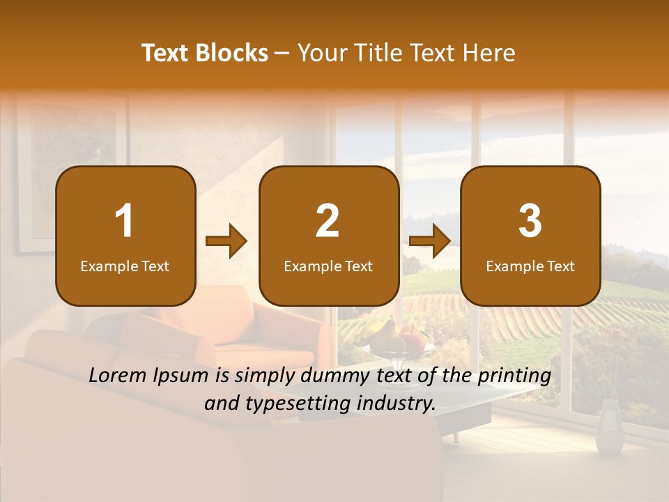 Grapes Country Architecture PowerPoint Template
