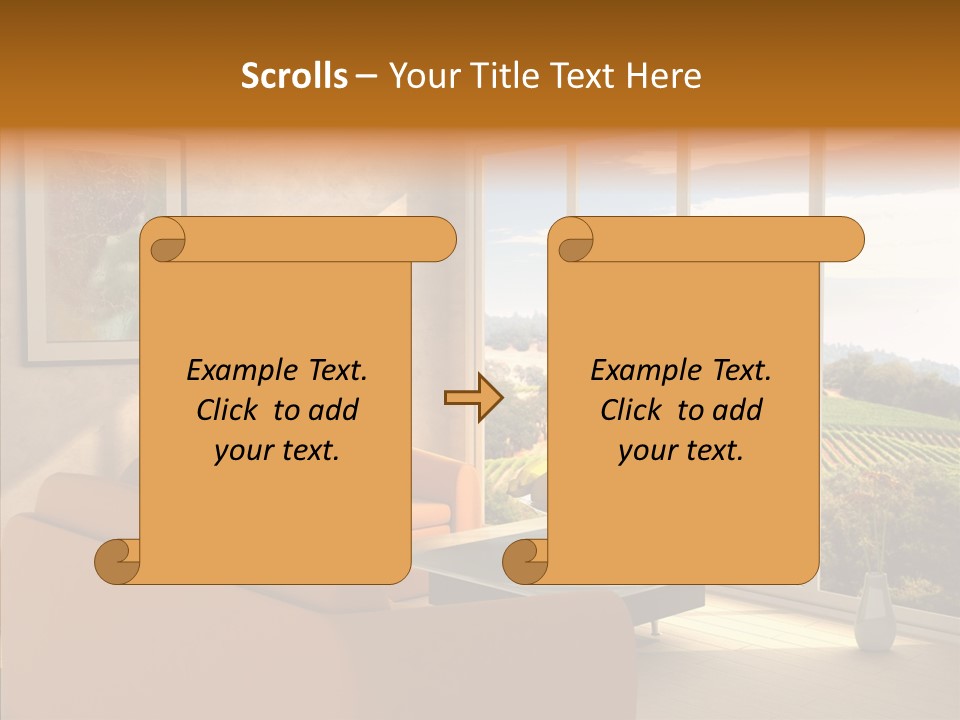 Grapes Country Architecture PowerPoint Template