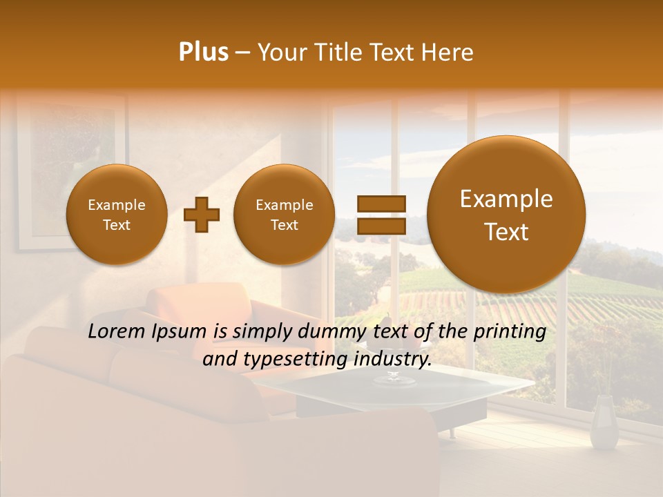 Grapes Country Architecture PowerPoint Template