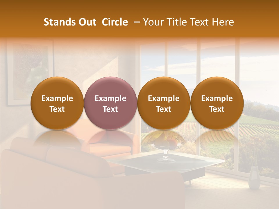 Grapes Country Architecture PowerPoint Template