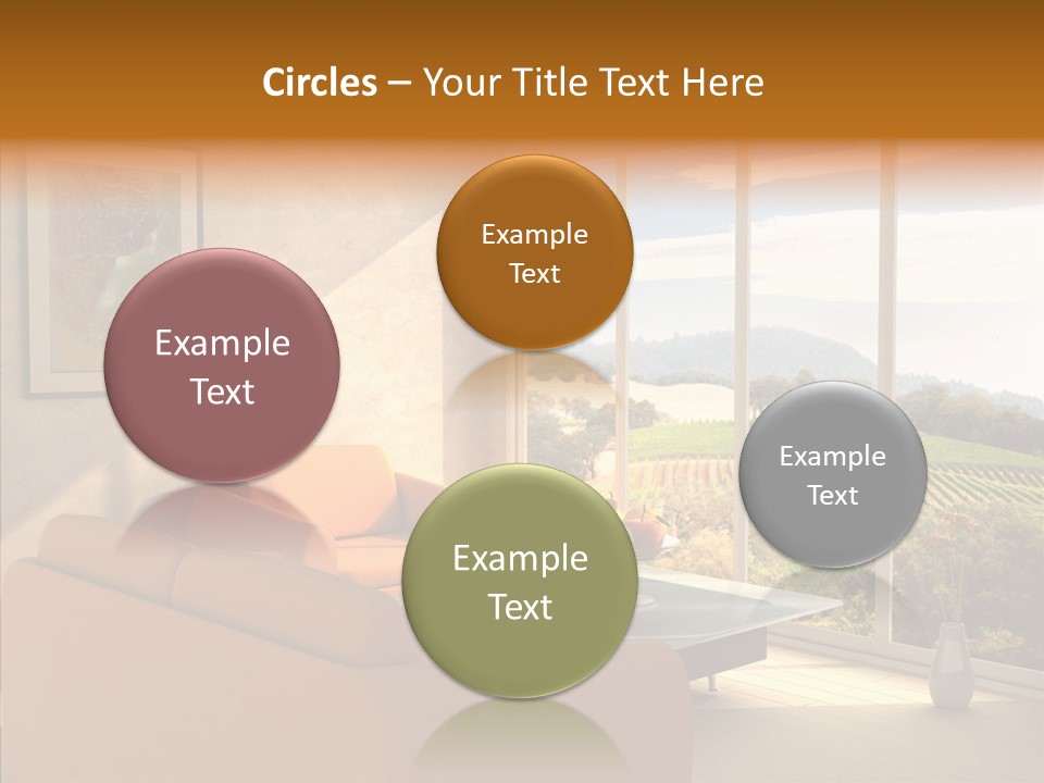 Grapes Country Architecture PowerPoint Template