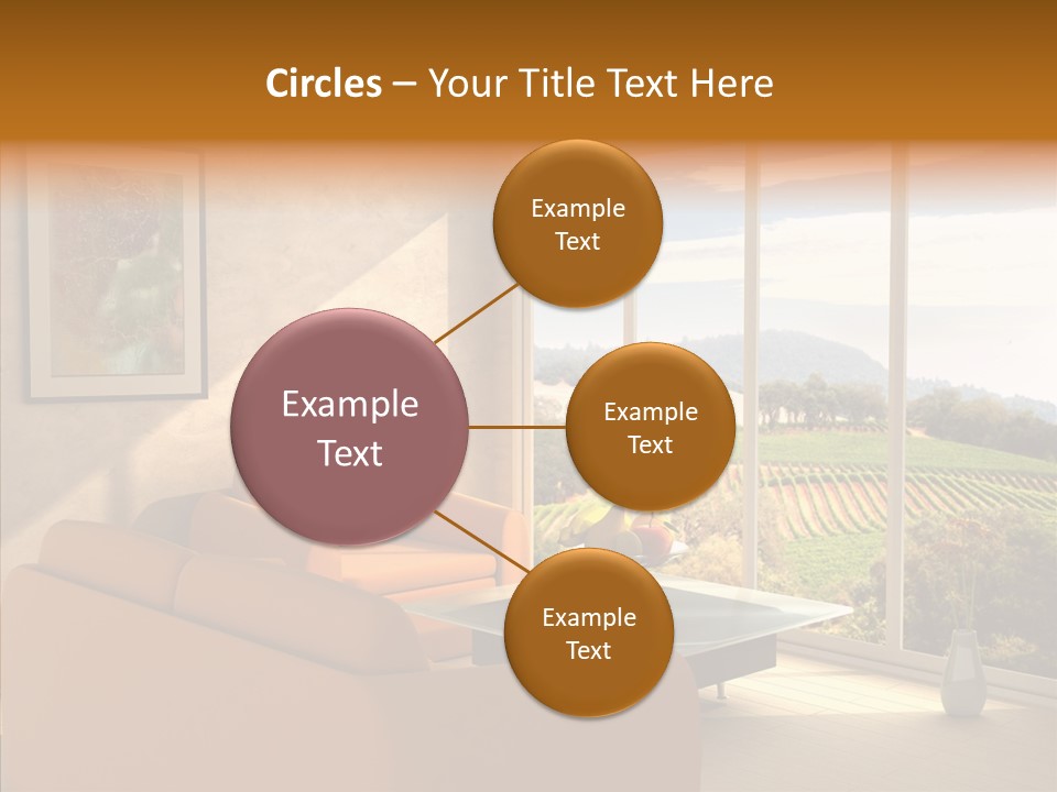 Grapes Country Architecture PowerPoint Template