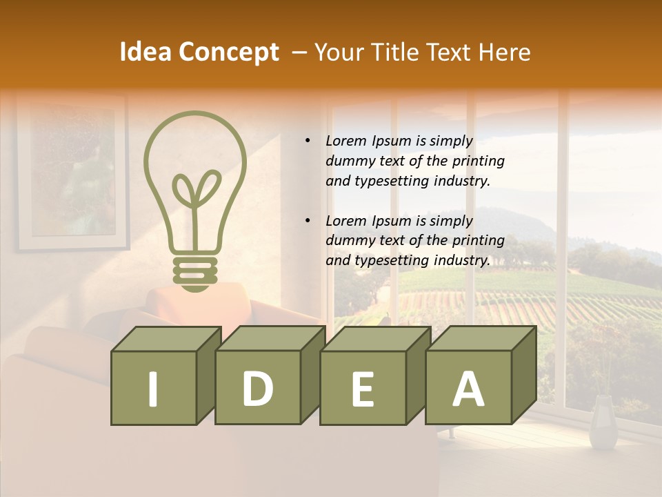 Grapes Country Architecture PowerPoint Template