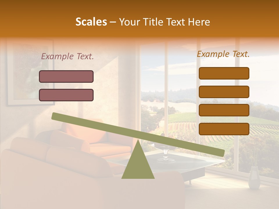 Grapes Country Architecture PowerPoint Template