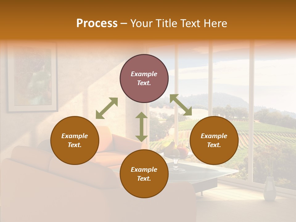 Grapes Country Architecture PowerPoint Template