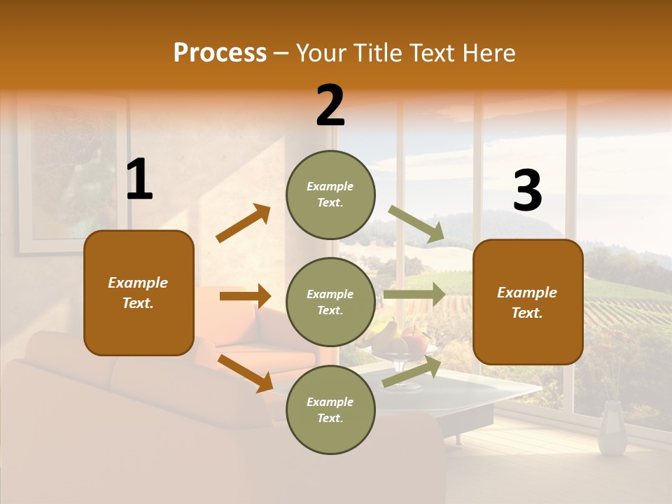 Grapes Country Architecture PowerPoint Template
