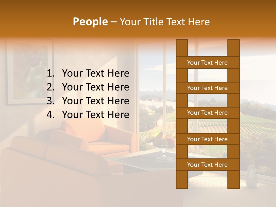 Grapes Country Architecture PowerPoint Template