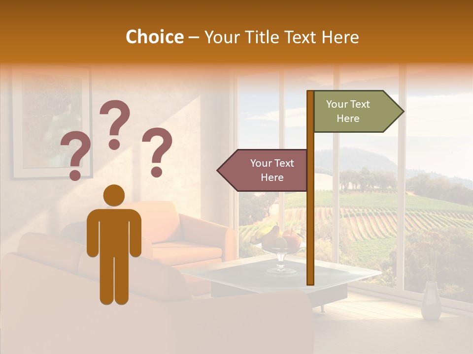 Grapes Country Architecture PowerPoint Template