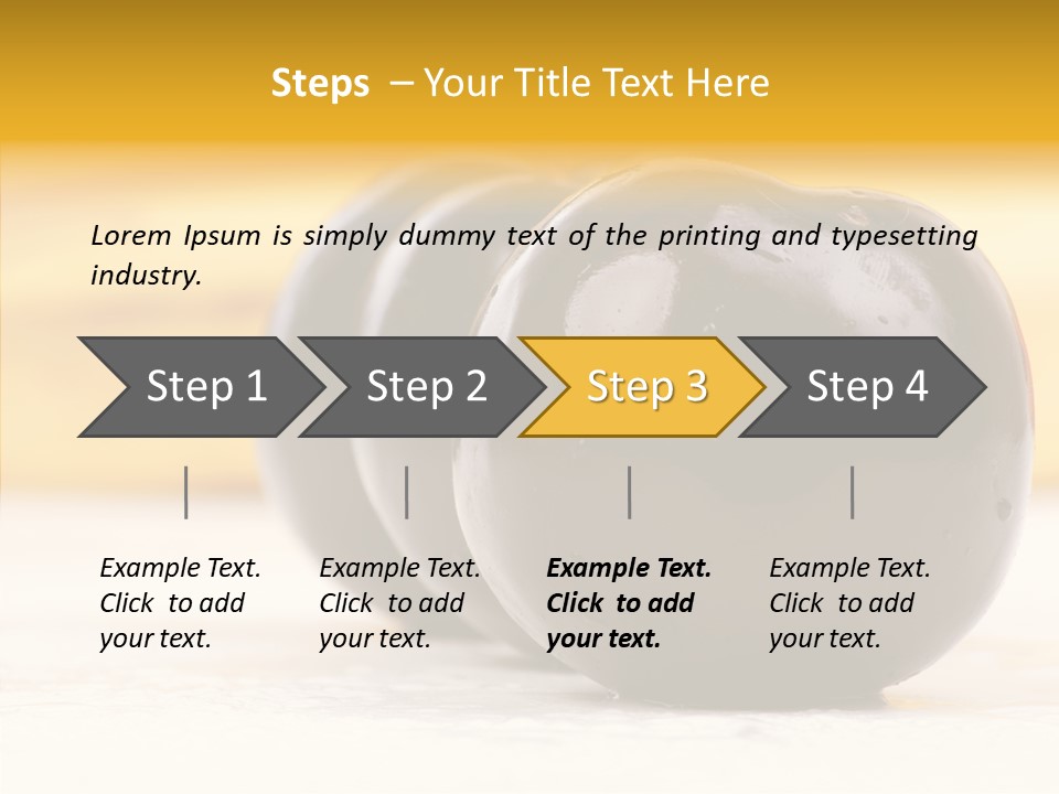 Vegetable Plum Bananas PowerPoint Template