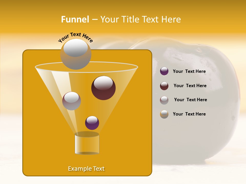 Vegetable Plum Bananas PowerPoint Template