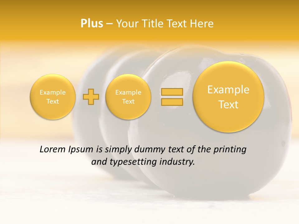 Vegetable Plum Bananas PowerPoint Template