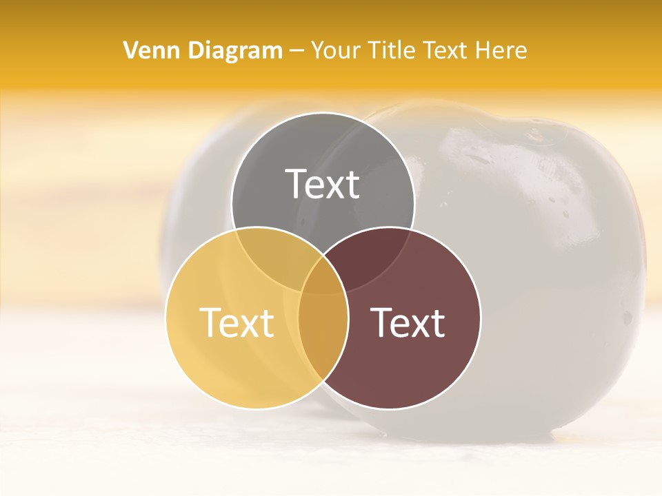 Vegetable Plum Bananas PowerPoint Template