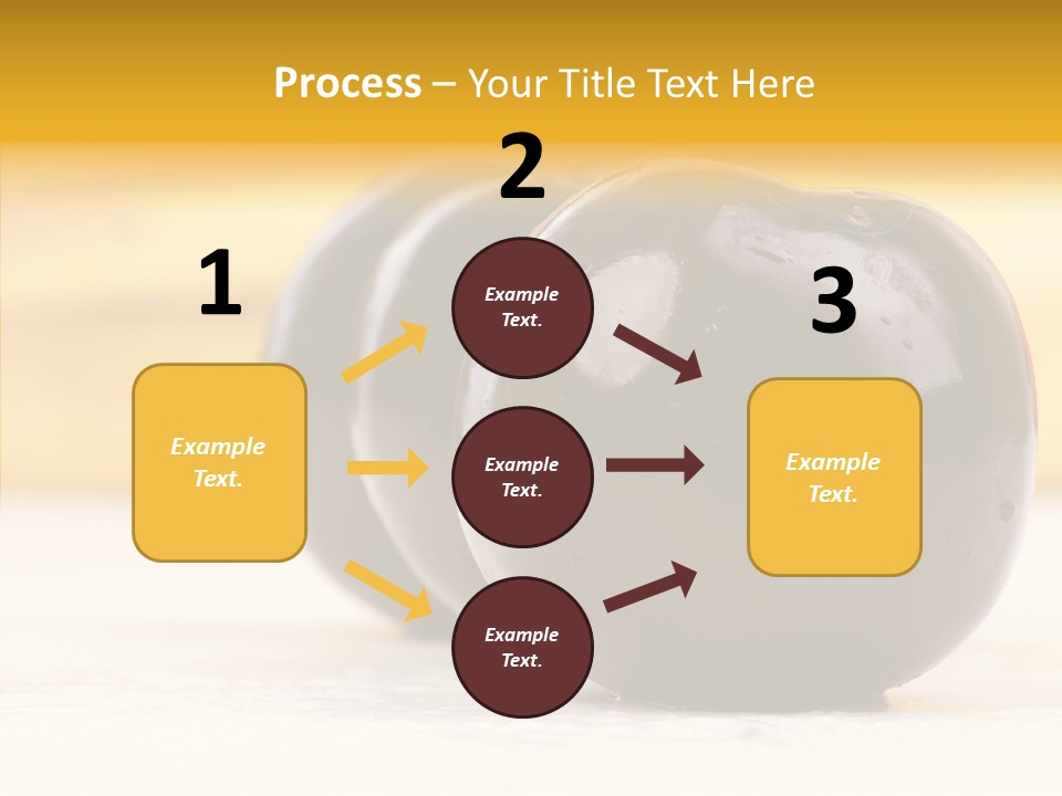 Vegetable Plum Bananas PowerPoint Template