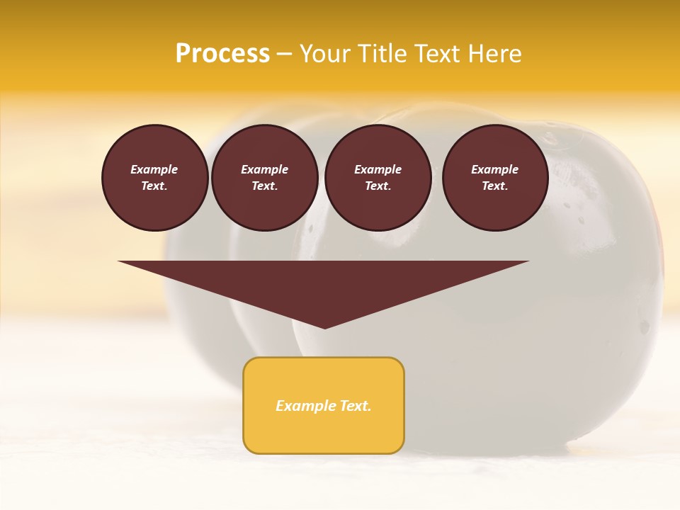 Vegetable Plum Bananas PowerPoint Template
