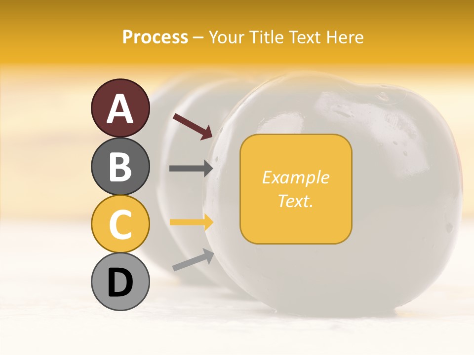 Vegetable Plum Bananas PowerPoint Template