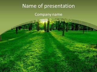 Beautiful Park Casting PowerPoint Template