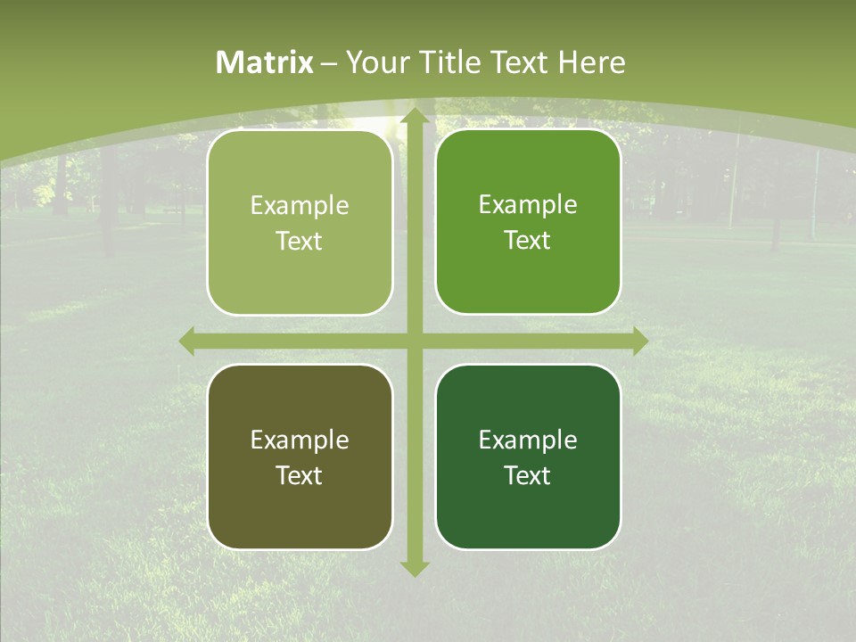 Beautiful Park Casting PowerPoint Template