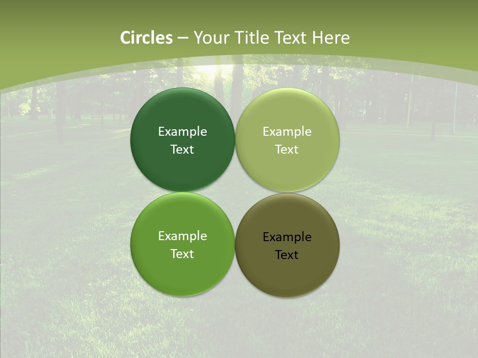 Beautiful Park Casting PowerPoint Template