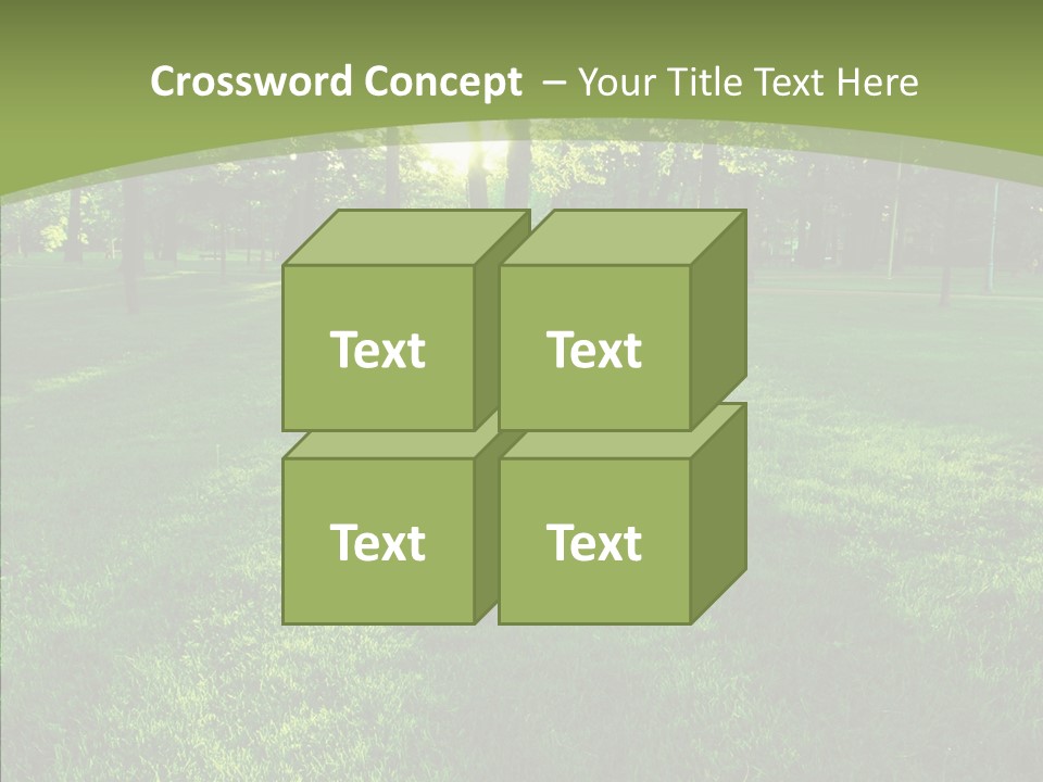 Beautiful Park Casting PowerPoint Template
