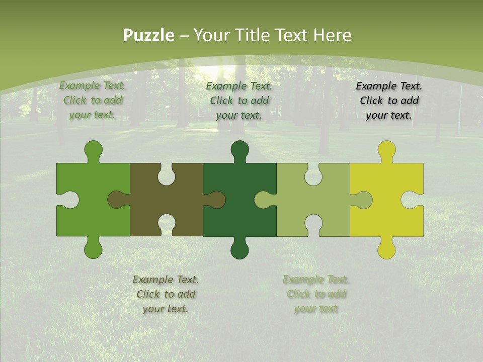 Beautiful Park Casting PowerPoint Template