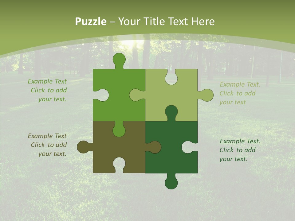 Beautiful Park Casting PowerPoint Template