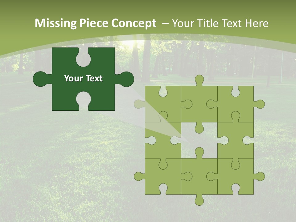 Beautiful Park Casting PowerPoint Template