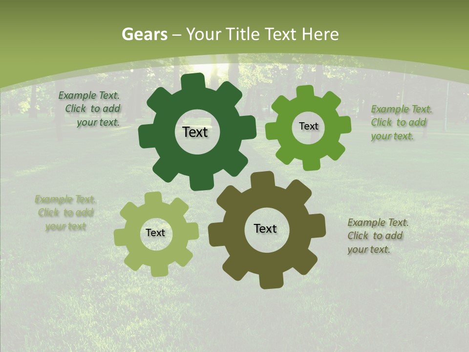 Beautiful Park Casting PowerPoint Template