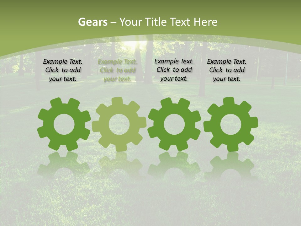 Beautiful Park Casting PowerPoint Template