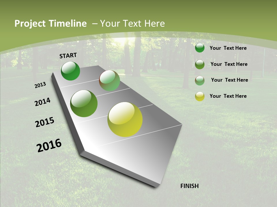 Beautiful Park Casting PowerPoint Template