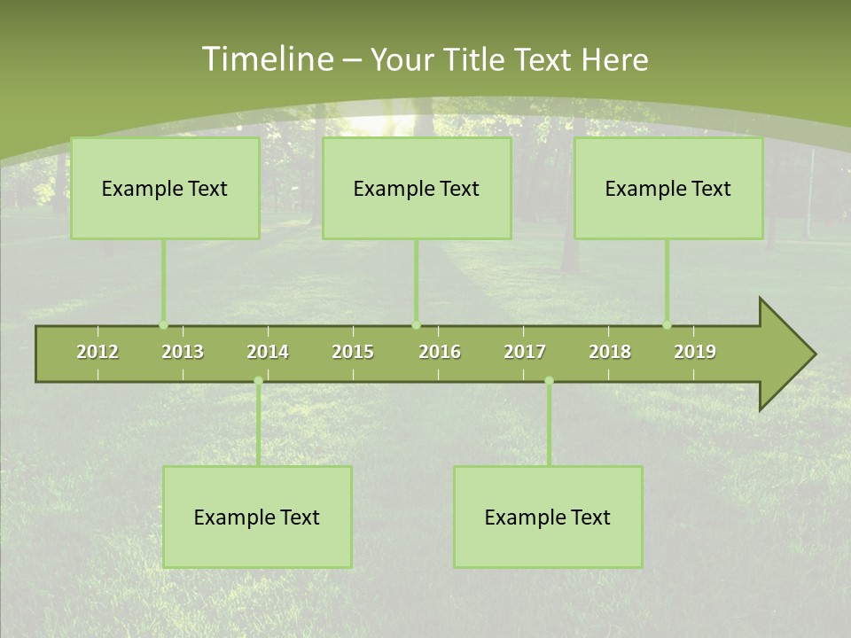 Beautiful Park Casting PowerPoint Template