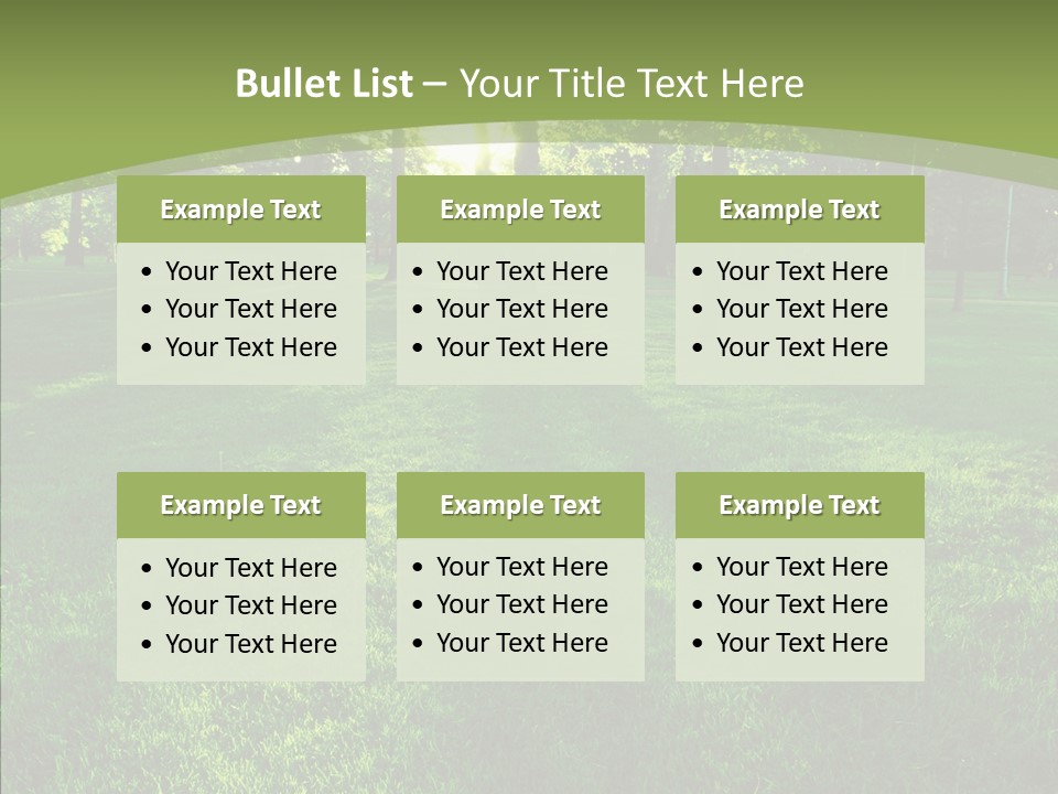 Beautiful Park Casting PowerPoint Template