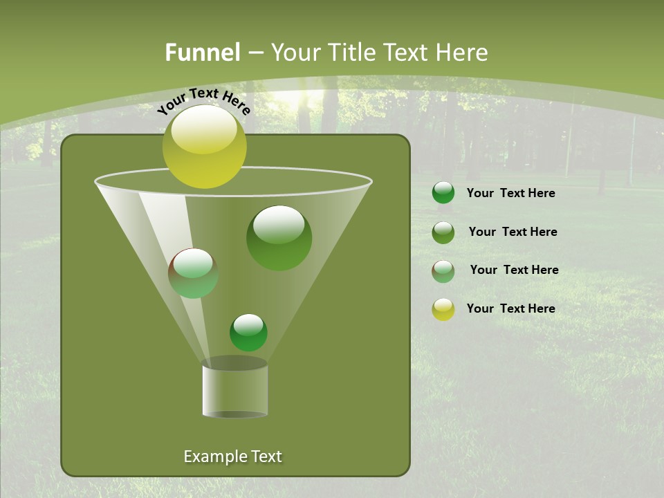 Beautiful Park Casting PowerPoint Template