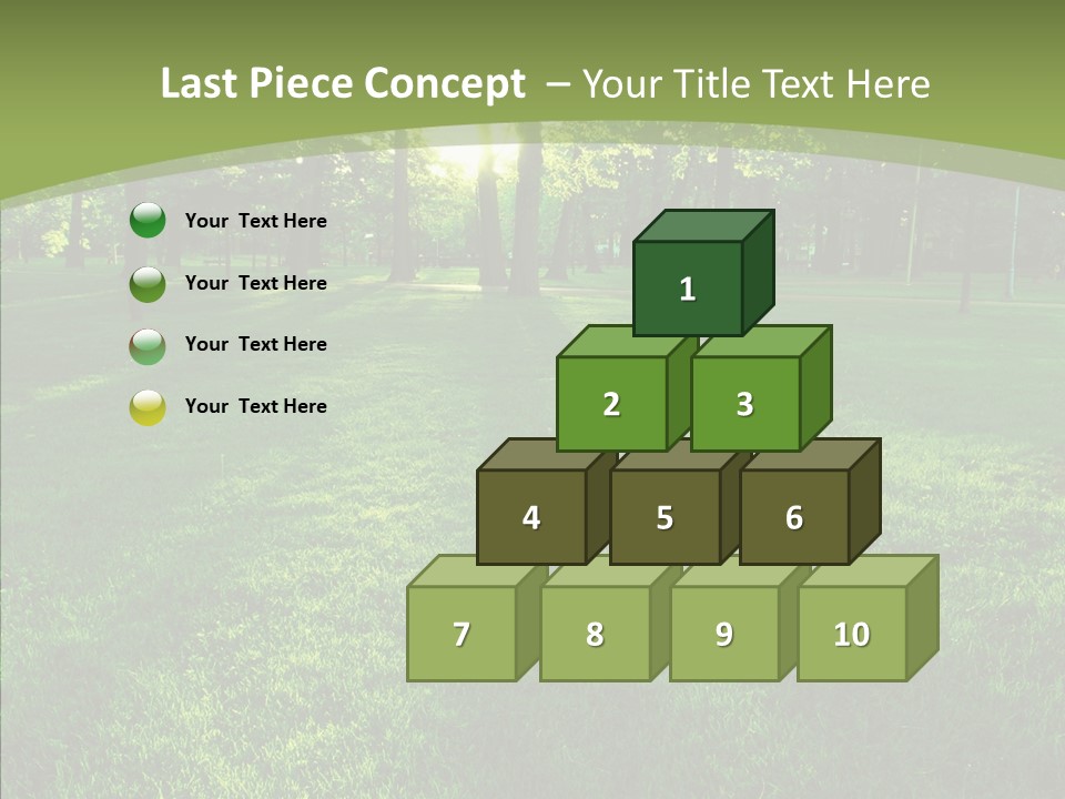 Beautiful Park Casting PowerPoint Template